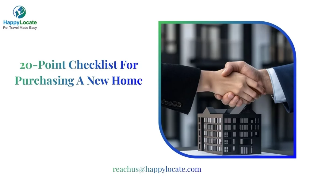 20-Point Checklist For Purchasing A New Home