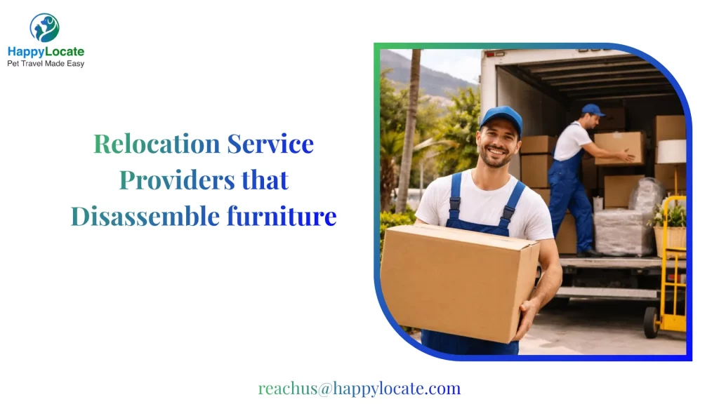 Relocation Service Providers that Disassemble furniture