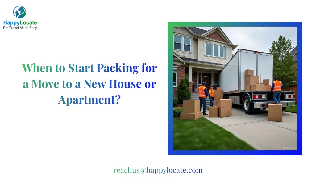 When to Start Packing for a Move to a New House or Apartment?
