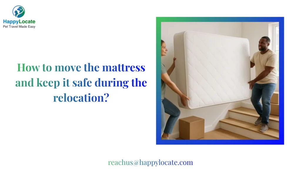 How to move the mattress and keep it safe during the relocation?