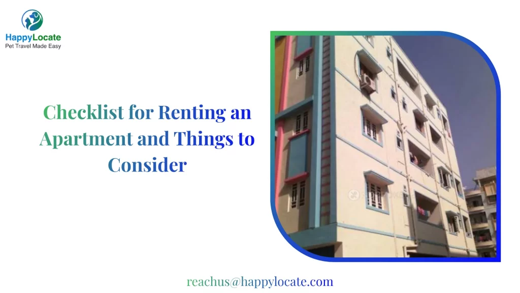 Checklist for Renting an Apartment and Things to Consider