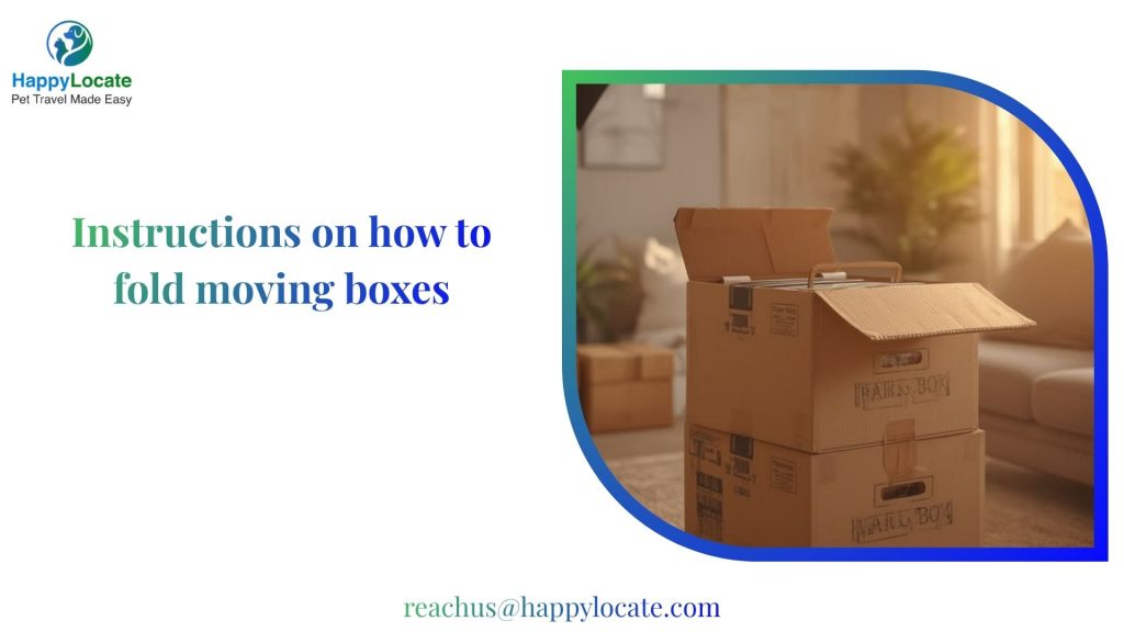 Instructions on how to fold moving boxes