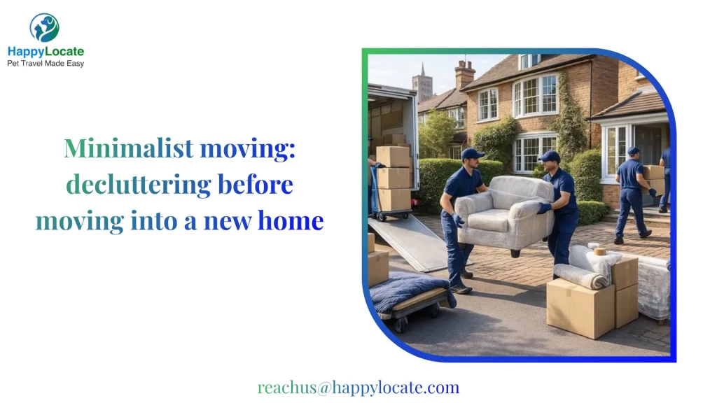 Minimalist moving: decluttering before moving into a new home