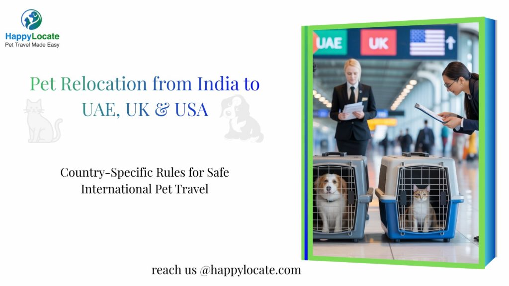 Pet Relocation from India to UAE, UK & USA: Rules, Requirements
